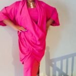 Cowl two piece dress